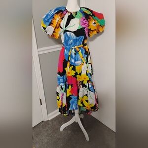 Christopher John Rogers X Target Floral Puff Sleeve Belted Dress